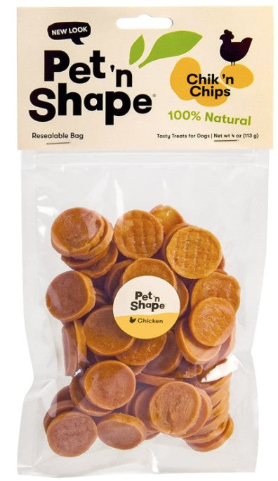 4 oz Pet n Shape Chik n Chips Natural Chicken Dog Treats