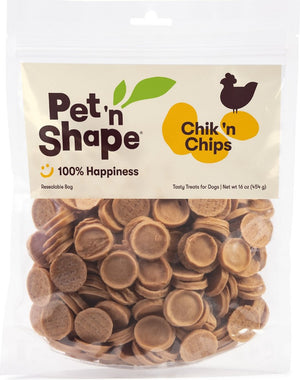 16 oz Pet n Shape Chik n Chips Natural Chicken Dog Treats