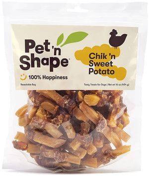 16 oz Pet n Shape Chik n Sweet Potato Natural Chicken Dog Treats