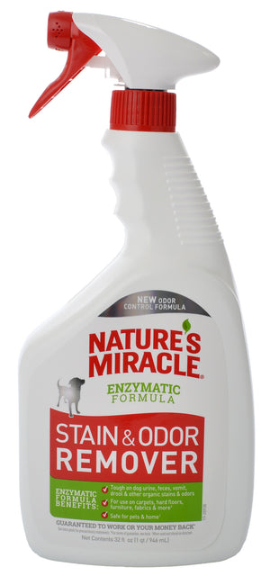96 oz (3 x 32 oz) Natures Miracle Stain and Odor Remover Enzymatic Formula