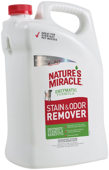 2.66 gallon (2 x 1.33 gal) Natures Miracle Stain and Odor Remover Enzymatic Formula