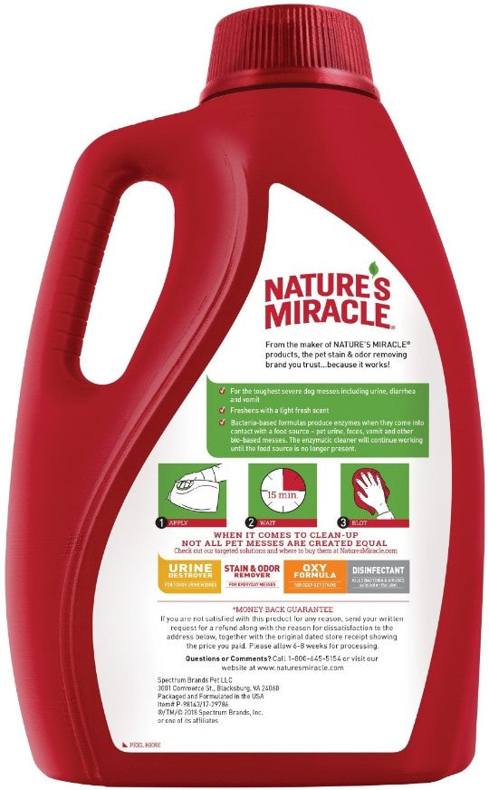 2 gallon (2 x 1 gal) Natures Miracle Advanced Stain and Odor Remover