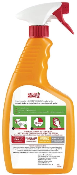 72 oz (3 x 24 oz) Natures Miracle Oxy Formula Set-In Stain Destroyer Cat Odor Control Formula