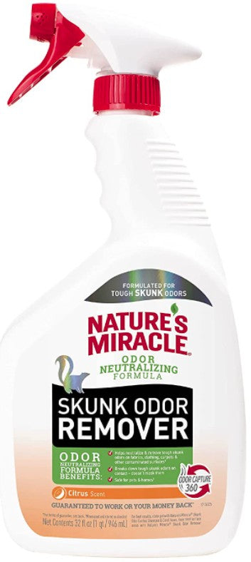 32 oz Natures Miracle Skunk Odor Remover Citrus Scent