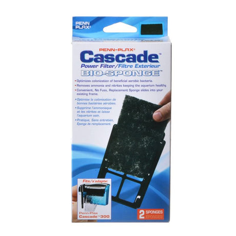 12 count (6 x 2 ct) Cascade 300 Power Filter Bio-Sponge Cartridge