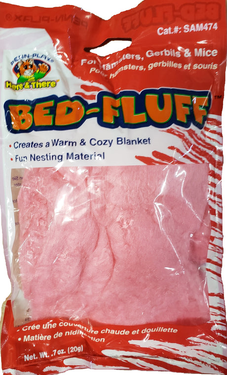 4.2 oz (6 x 0.7 oz) Penn Plax Bed-Fluff for Hamsters, Gerbils and Mice