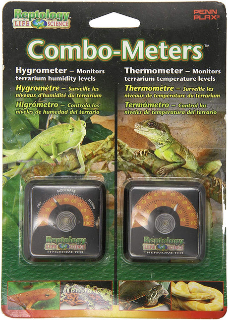 Reptology Reptile Combo Meters Hygrometer and Thermometer - PetMountain.com