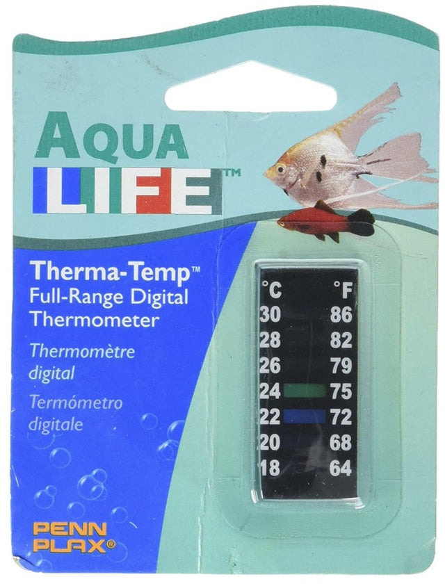 Penn Plax Digital Thermometer Small Strip 2" - PetMountain.com
