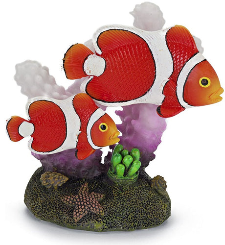 6 count (6 x 1 ct) Penn Plax Clown Fish and Coral Aquarium Ornament