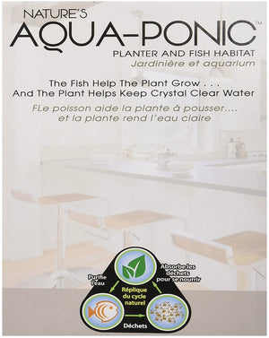 Penn Plax Natures Aqua-Ponic Planter and Fish Habitat - PetMountain.com