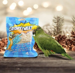 18 count Penn Plax Crispy Tweets Puffed Rice Bird Snack