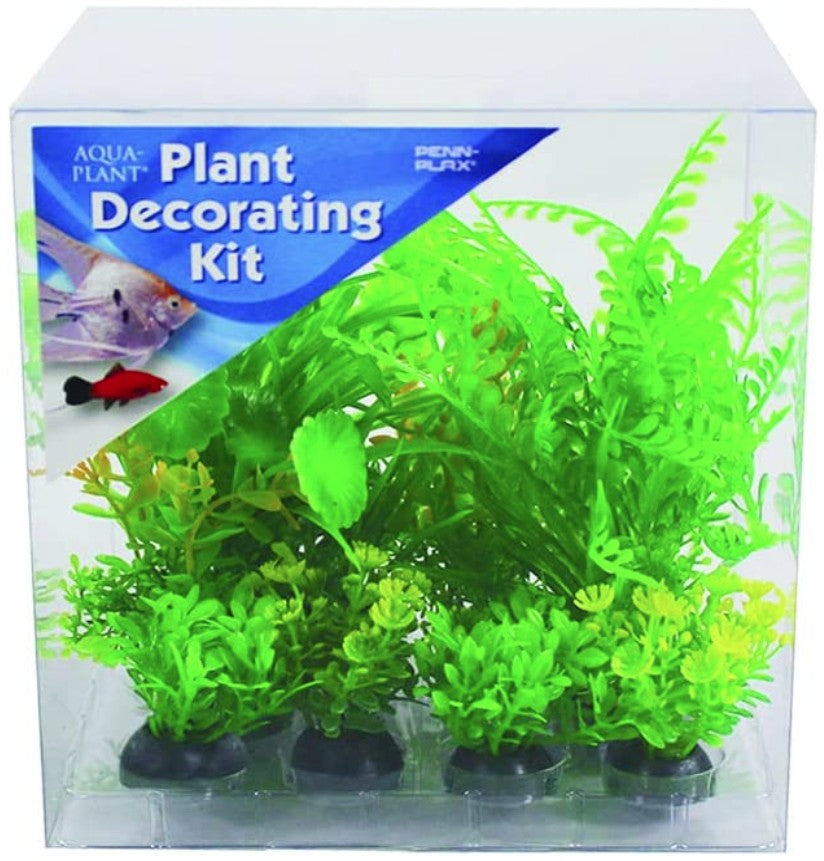 Penn Plax Aquarium Plant Decoration Kit Green - PetMountain.com