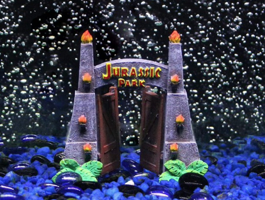 Penn Plax Jurassic Park Gate Ornament - PetMountain.com
