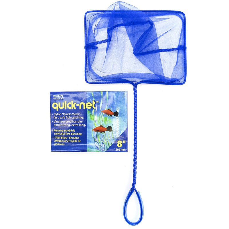 8" net - 6 count Penn Plax Quick-Net Fish Net