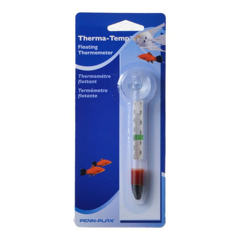 12 count Penn Plax Therma-Temp Floating Thermometer with Suction Cup