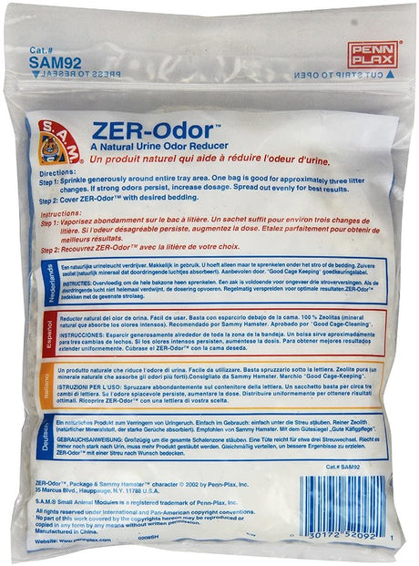 1 lb Penn Plax S.A.M. ZER-Odor Natural Urine Odor Reducer