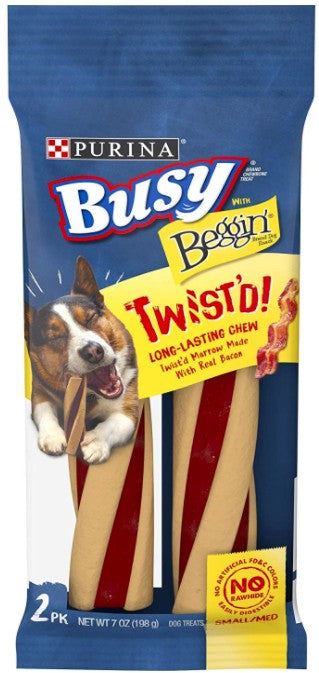 7 oz Purina Busy with Beggin Twisted Chew Treats Original