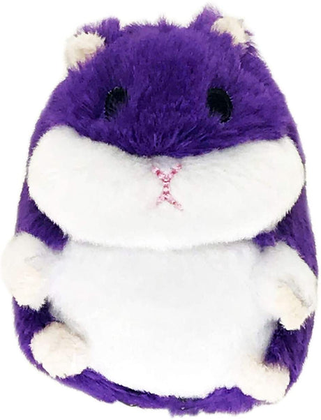 3 count Petsport Tiny Tots Fat Hamster Plush Dog Toy Purple
