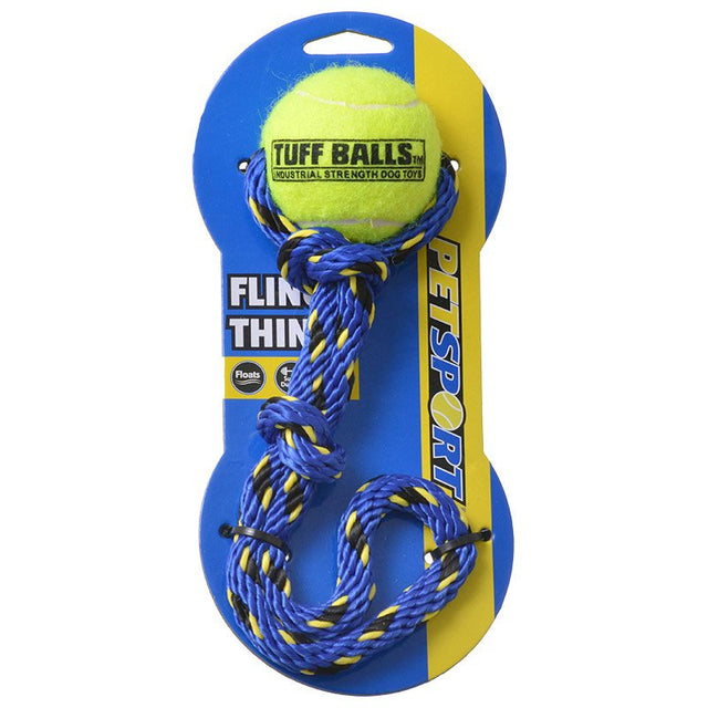 Petsport Tuff Ball Fling Thing Dog Toy - PetMountain.com