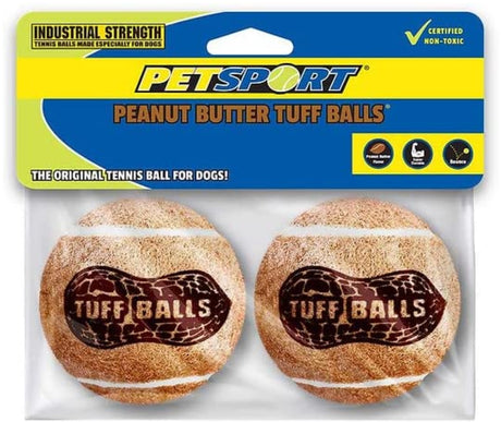 2 count Petsport Tuff Peanut Butter Balls