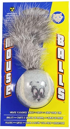 Petsport Mouse Ball with Tail Cat Toy - PetMountain.com
