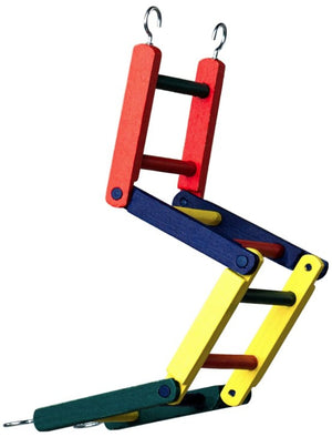 1 count Prevue Carpenter Creations Hardwood Bendable 15" Bird Ladder
