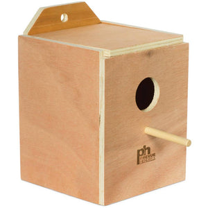 1 count Prevue Hardwood Lovebird Nest Box