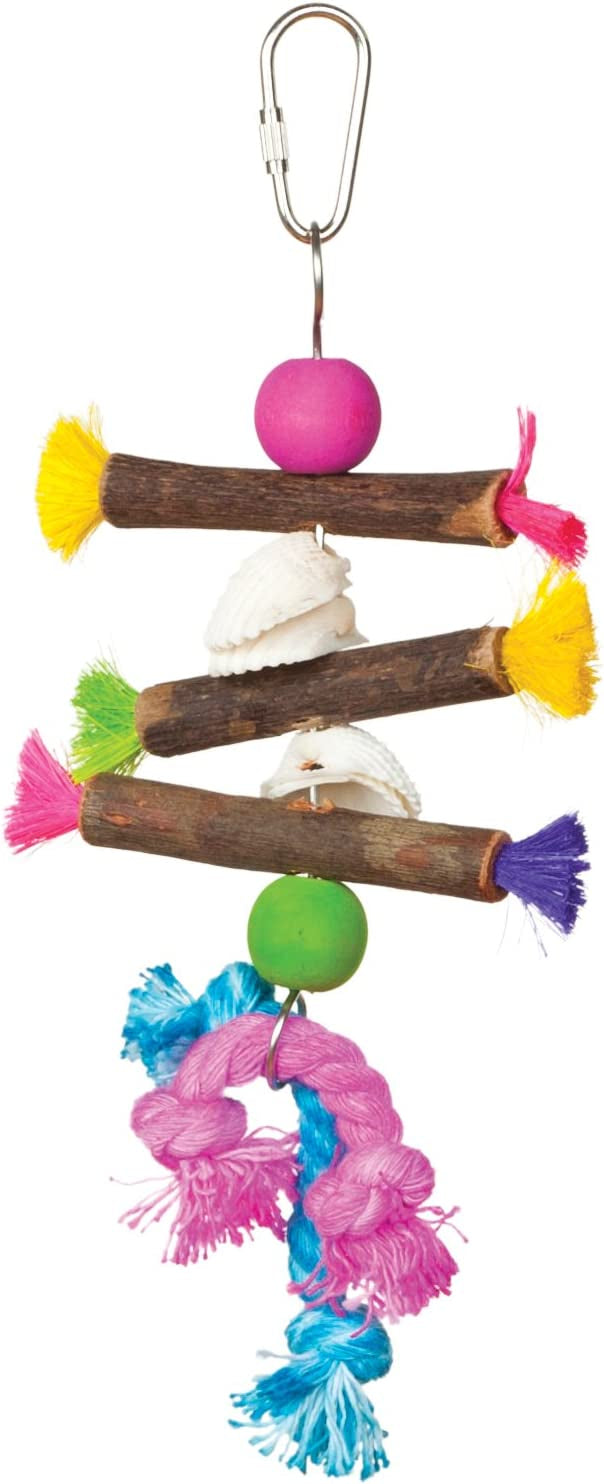 Prevue Tropical Teasers Shells and Sticks Bird Toy - PetMountain.com