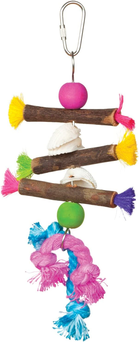 1 count Prevue Tropical Teasers Shells and Sticks Bird Toy