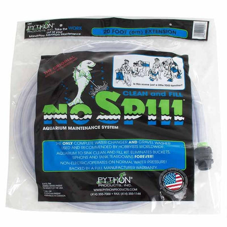 Python Products No Spill Clean and Fill Extension Tube - PetMountain.com