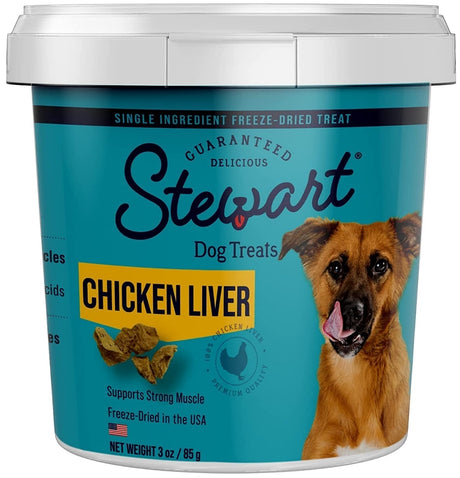 3 oz Stewart Freeze Dried Chicken Liver Treats
