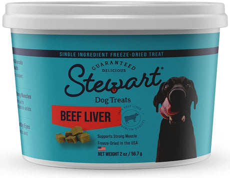 2 oz Stewart Freeze Dried Beef Liver Treats