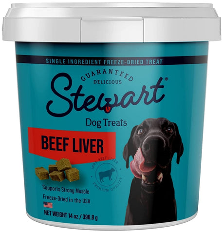 42 oz (3 x 14 oz) Stewart Freeze Dried Beef Liver Treats