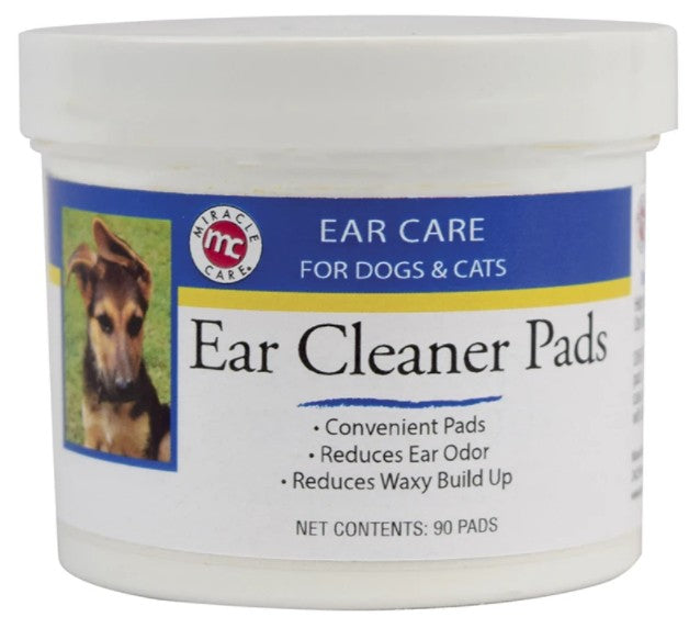 Miracle Care Ear Cleaner Pads for Dogs and Cats - PetMountain.com