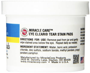 Miracle Care Tear Stain Pads - PetMountain.com