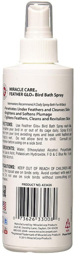 120 oz (15 x 8 oz) Miracle Care Feather Glo Bird Bath Spray