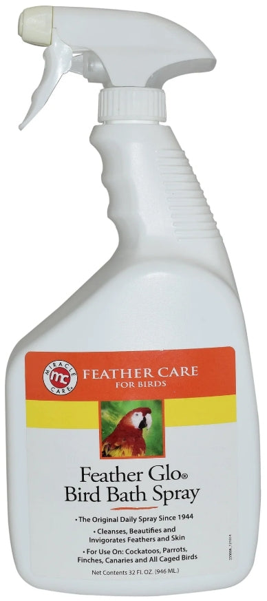 32 oz Miracle Care Feather Glo Bird Bath Spray