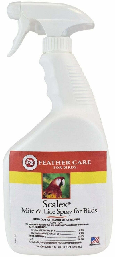 32 oz Miracle Care Pet Scalex Mite and Lice Spray for Birds