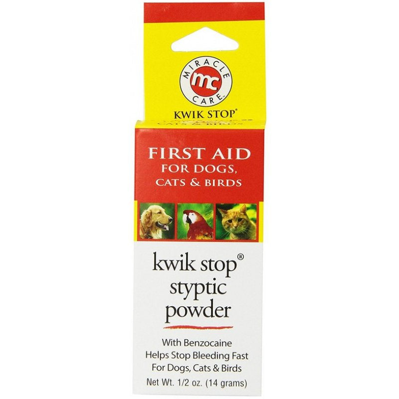Miracle Care Kwik Stop Styptic Powder for Dogs, Cats and Birds - PetMountain.com