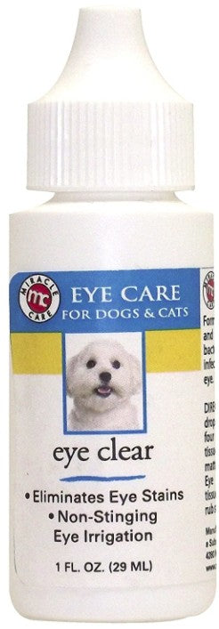 1 oz Miracle Care Eye Clear for Dogs and Cats