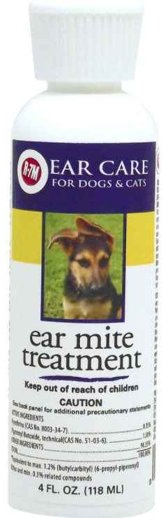 24 oz (6 x 4 oz) Miracle Care Ear Mite Treatment for Dogs and Cats