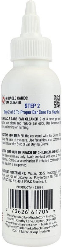 4 oz Miracle Care Ear Cleaner Step 2