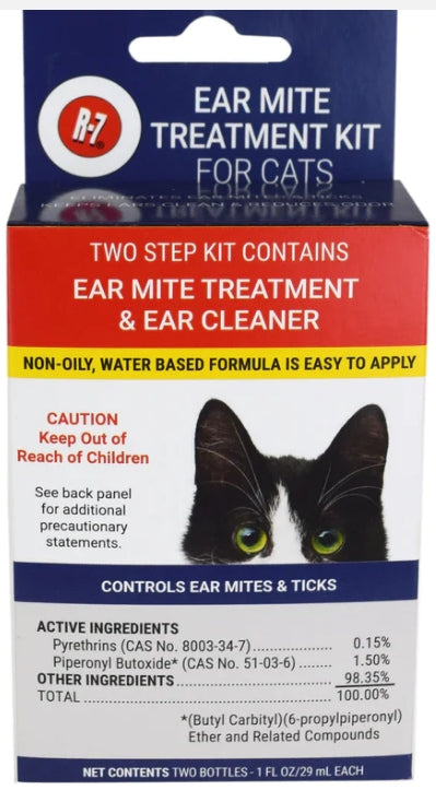 Miracle Care Ear Mite Ear Mite Treatment Kit and Ear Cleaner for Cats - PetMountain.com