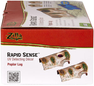 Zilla Rapid Sense Decor Poplar Log - PetMountain.com