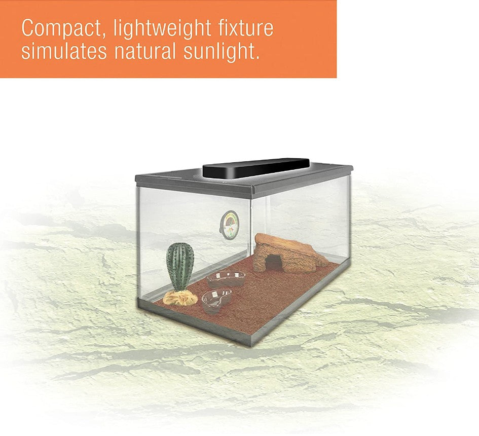 Zilla Slimline Desert Fixture UVB T8 Fluorescent Light - PetMountain.com