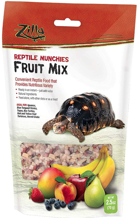 15 oz (6 x 2.5 oz) Zilla Reptile Munchies Fruit Mix
