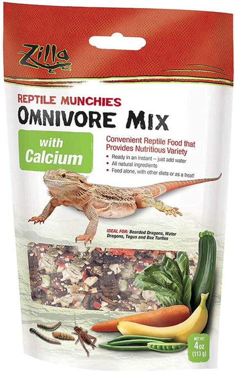 Zilla Reptile Munchies Omnivore Mix with Calcium - PetMountain.com