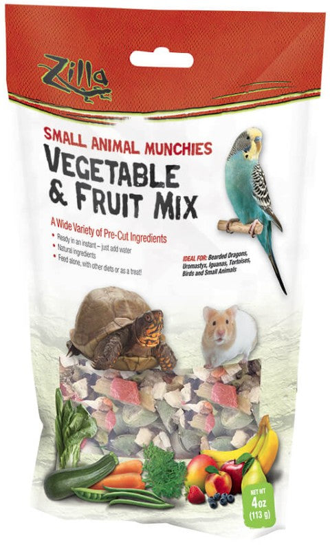 Zilla Small Animal Munchies Vegetable and Fruit Mix - PetMountain.com