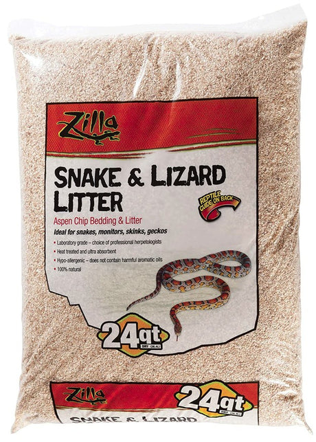 24 quart Zilla Lizard Litter Aspen Chip Bedding and Litter