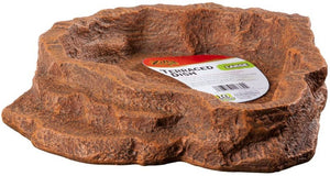 Large - 1 count Zilla Terraced Dish for Food or Water for Reptiles